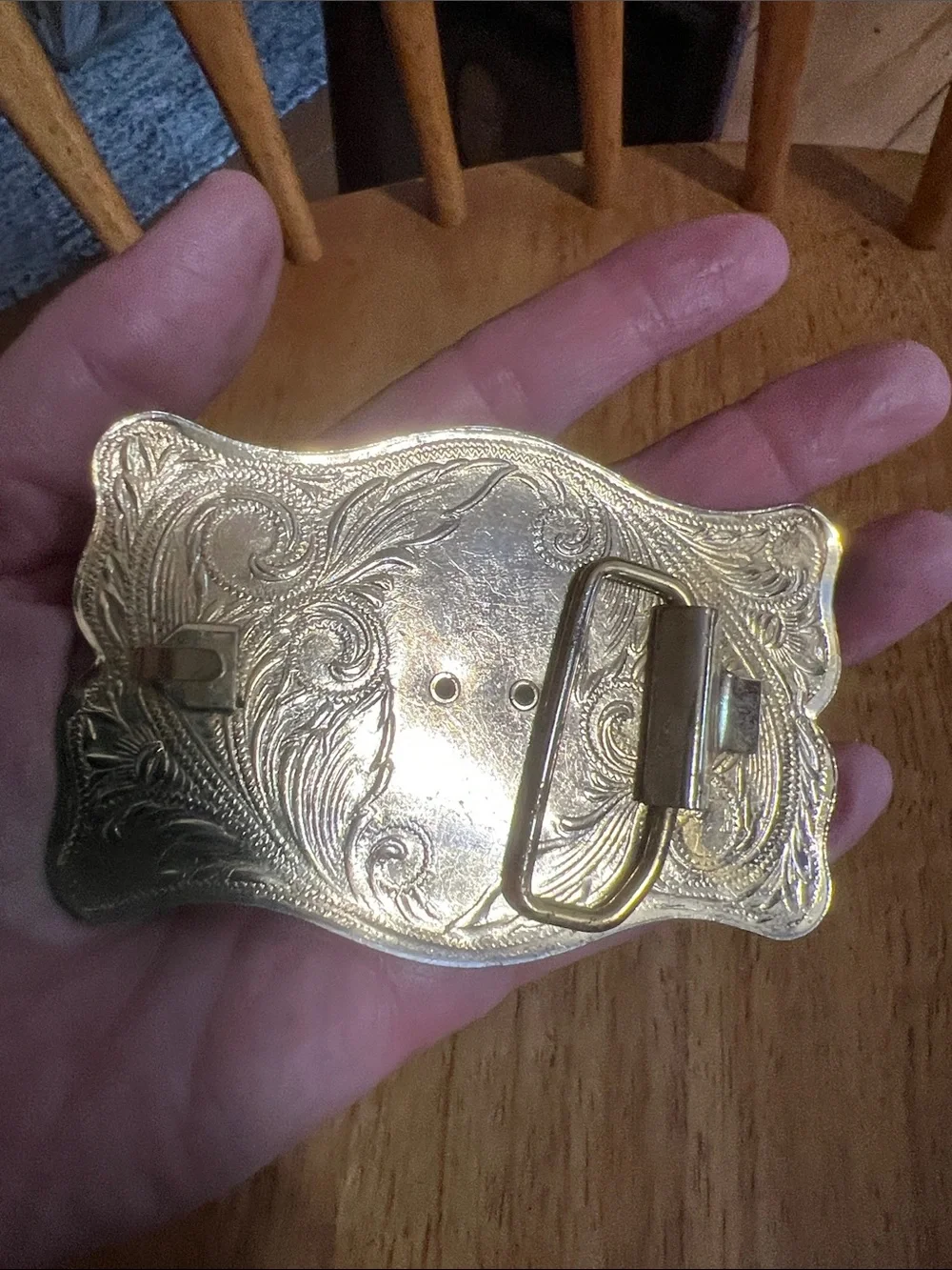 Vintage Western Goldtone Belt Buckle